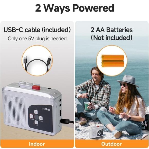 Portable Stereo Walkman Cassette Recorder Player, Convert Cassette to MP3 - Picture 7 of 7